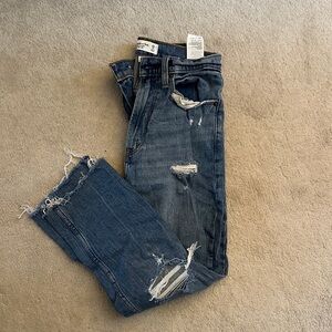 Distressed Blue Abercrombie Jeans